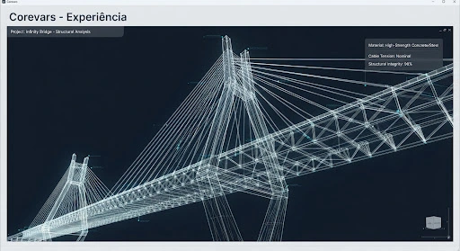 Complex bridge structural BIM model