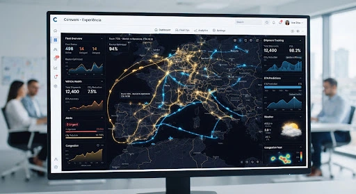 Logistics telematics dashboard detail
